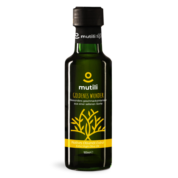 mutili Goldenes Wunder Olivenöl Nativ Extra Virgin Besonders Geschmacksintensiv 100 ml