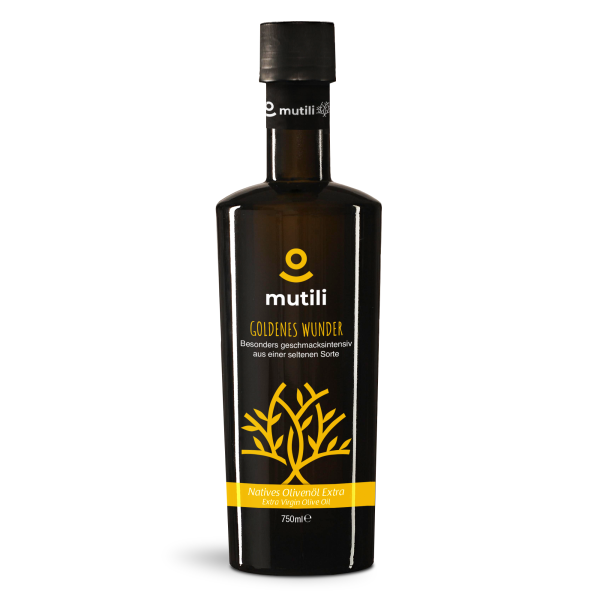 mutili Goldenes Wunder Olivenöl Nativ Extra Virgin Besonders Geschmacksintensiv 750 ml